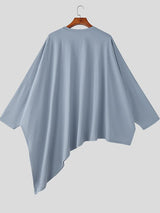 Men's Irregular Hem Loose Long Sleeve T-Shirt SKUL34220
