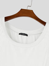 Men's Avant-Garde Side-Cutout Ribbed Knit Fit Tank SKUL69686
