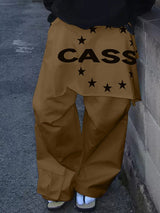 Men's Detachable Butt Flap Patchwork Printed Pant SKUL38973