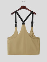 Men's Functional Style Large Pocket Sleeveless Outer Waistcoat SKUL37762