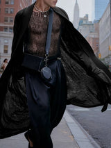 Men's Sheer Mesh Loose Long Sleeve Cardigan SKUL29592