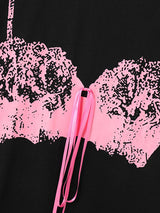 Mens Lace Print Patchwork Short Sleeve T-Shirt SKUL03647