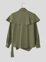 Men's Faux Two Piece Long Sleeve Shirt SKUL42654