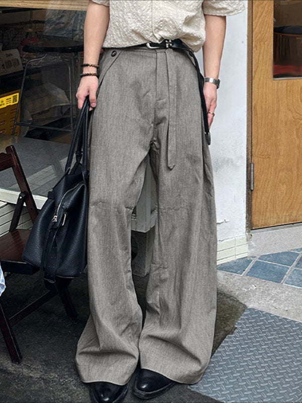 Men's Solid Color Loose Casual Pant SKUL29555