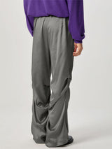 Mens Satin Ruched Design Casual Pant SKUK83126