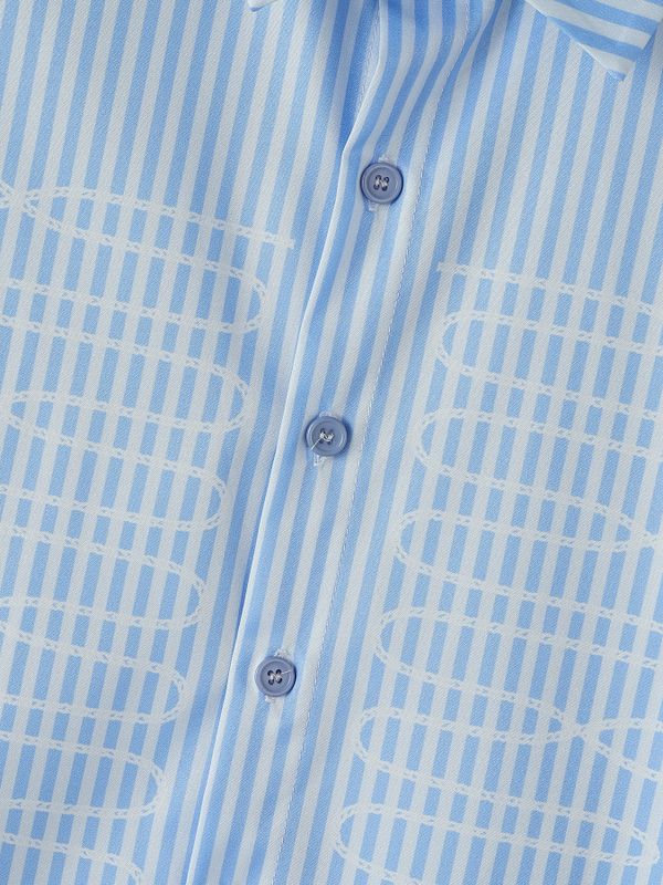 Men's High-Street Japanese Harajuku Vintage Braided Rope Print Short Sleeve Shirt SKUL69215