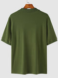 Mens Solid Quarter Zip Casual Golf Shirt SKUK11745