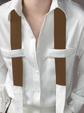 Mens Contrast Patchwork Casual Long Sleeve Shirt SKUK46901