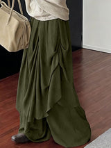 Men's Deconstructed Solid Color Pleated Pant SKUL45422