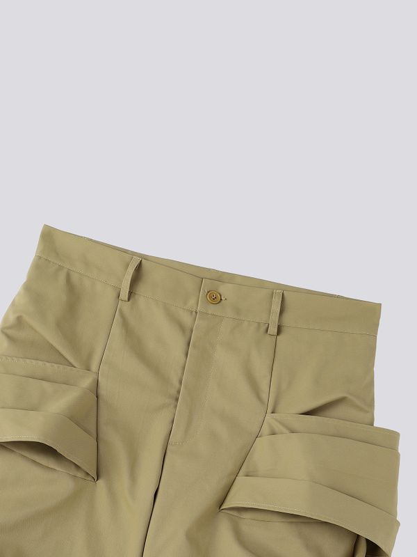Men's Avant-Garde High Street Pleated Wide Leg Pant SKUL80545