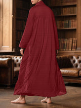 Men's Sheer Mesh Loose Long Sleeve Cardigan SKUL29592