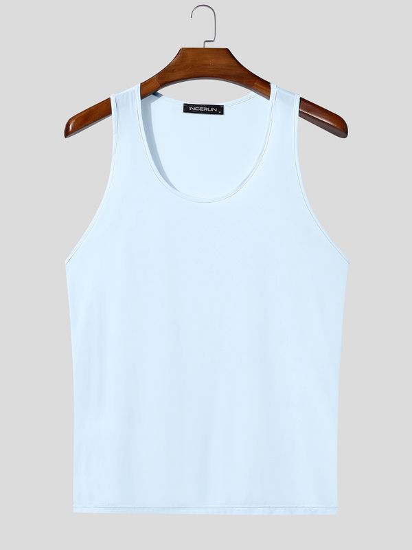 Men's Clubwear Sheer Mesh Muscle Fit Tank SKUL74616