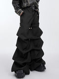 Mens Solid Hierarchical Styling Design Pants SKUK50853