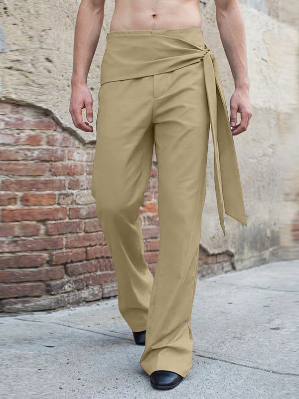 Men's Deconstructed Lace Up Straight Leg Pant SKUL51051