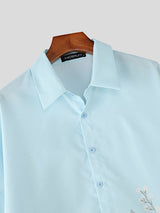 Men's Floral Print Loose Fit Shirt SKUL50077