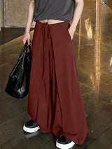 Men's Layered Wide Leg Drapey Casual Pant SKUL39027