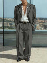 Men's Bold Stripe Colorblock Casual Two Pieces Outfit SKUL24964