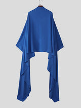 Men's Deconstructed New Chinese Style Floor-Length Long Sleeve Shirt SKUL48628