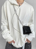 Mens Solid Zip Design Long Sleeve Sweatshirt SKUK30285