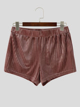 Men's High-Waisted Ribbed Knit Mesh Patchwork Scrunch Butt Short SKUL70265