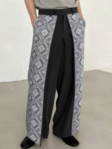 Men's Geometric Print Layered Casual Pant SKUL39798