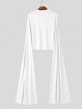 Men's Romantic Avant-Garde Split-Cape T-shirt SKUL80465