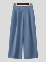 Men's Solid Color Diagonal Waist Casual Pant SKUL61030