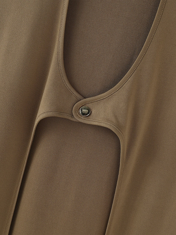 Men's Cut Knit Long Hem Sleeveless Cardigan SKUL23460