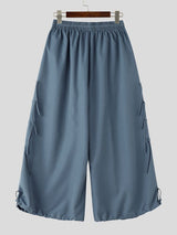 Men's Vintage Harajuku Multi-Tie Straps Deconstructed Pleated Balloon Wide Leg Pant SKUL70365