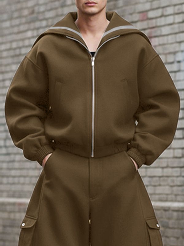 Men's Star Print Shawl Long Sleeve Jacket SKUL43731