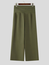 Men's Y2K Avant-Garde Criss-Cross High-Waisted Wide-Leg Pant SKUL75511
