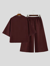 Men's Avant-Garde Urban Casual Hakama Two Pieces Outfit SKUL81856