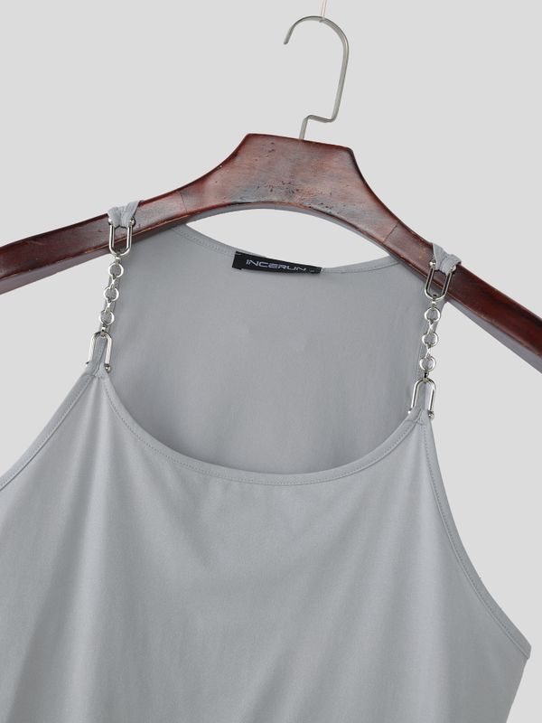 Men's Chain Strap Design Casual Tank SKUL54044