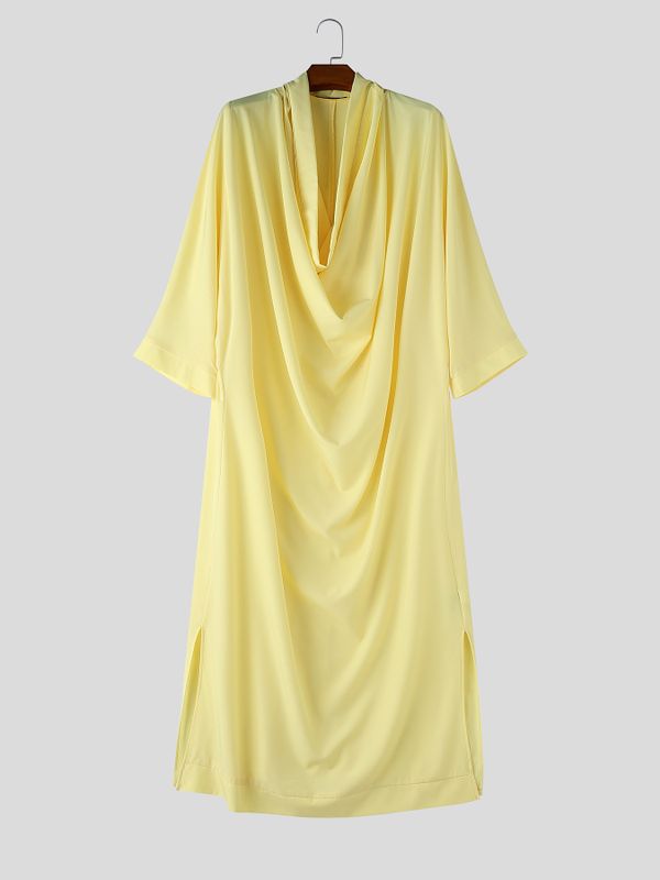 Men's Summer Beach Cowl Neck Kaftan Robe SKUL69663