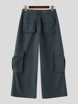 Men's Avant-Garde Minimalist Oversized Wide Leg Flared Cargo Pant SKUL66133