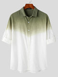 Mens Gradient Print Long-Sleeve Shirts SKUC92040