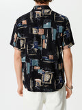 Mens Print Leisure Short Sleeve Shirts SKUI91275