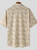 Chemise à manches courtes à imprimé ample pour homme SKUJ03709