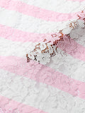 Mens Floral Lace Striped Print Sleeveless Vest SKUK07623