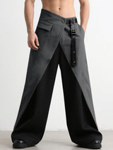 Men's Deconstructed Color Block Layered Pocket Pant SKUL31860