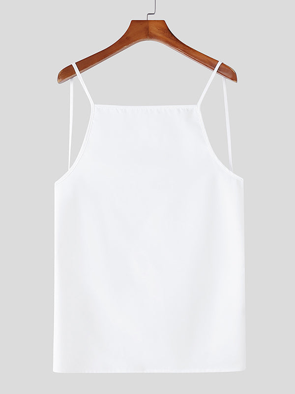 Mens Backless Lace-Up Tank SKUL12952