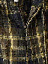 Mens Contrast Color Plaid Casual Short SKUL16652