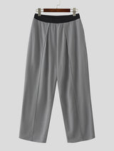 Mens Solid Color Loose Fit Colorblock Pant SKUL15088