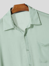 Men's Sheer Textured Long Sleeve Shirt SKUL51940