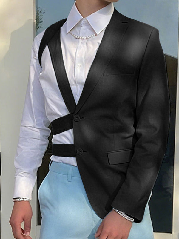 Men's Hollow One Shoulder Casual Blazer SKUL27362