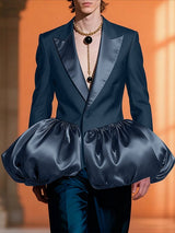 Men's Satin Princess Dress Long Sleeve Blazer SKUL38536