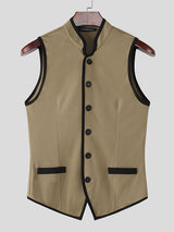 Men's Contrast Edge Sleeveless Shirt SKUL21531