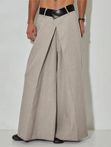 Men's Pleated Wide Leg Casual Pant SKUL29772