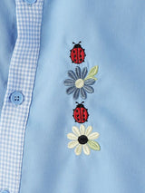 Men's Japanese Casual Floral Print Boxy Cropped Short Sleeve Shirt SKUL74581
