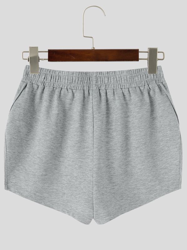 Men's Clean Fit Lounge Vacation Shirred Elastic Waistband Split Short SKUL83195